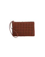 Kalani Woven Wristlet Brown