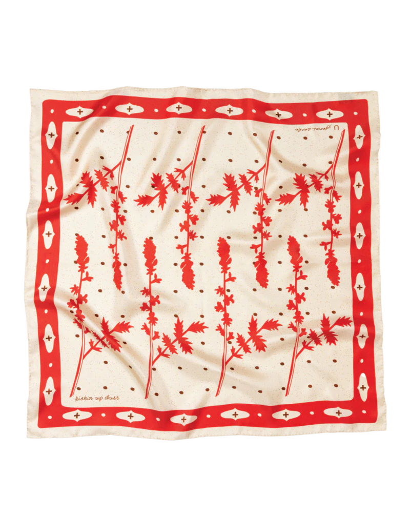 Kickin Up Dust Silk Scarf