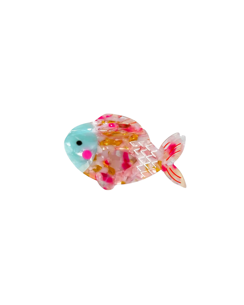 Kids Koi Fish Hair Claw Pink Blue