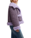 Kiki Sherpa Jacket Lilac Combo