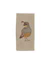 Lady Desert Quail Tea Towel