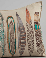 Large Feathers Lumbar Pillow