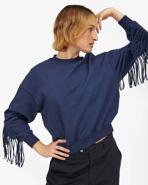 Le Drop Fringe Navy