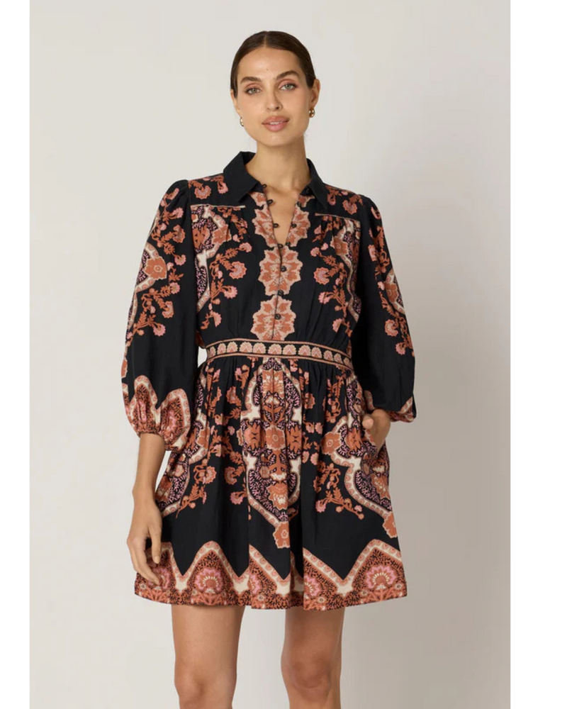 Leigh Mini Dress Dark Lagos