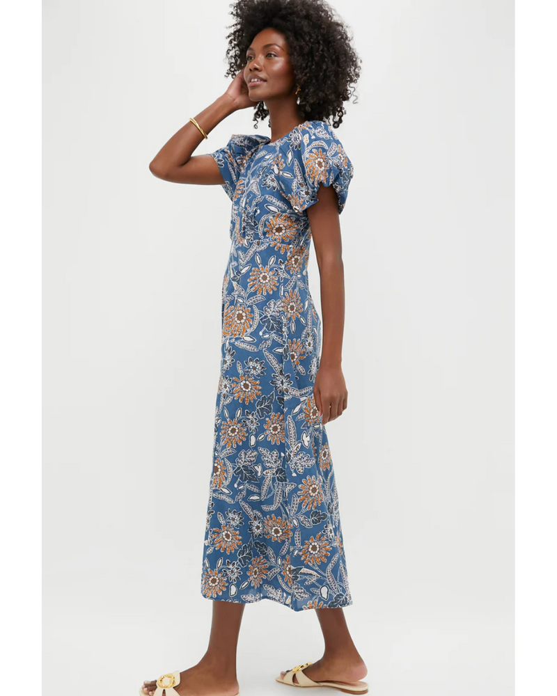 Leslie Midi Dress Magnolia Floral Print