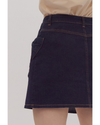 Livia Bow Pocket Denim Mini Skirt