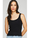 Lynne Lettuce Edge Tank Black