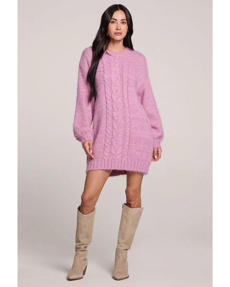 Macy Sweater Dress Orchid