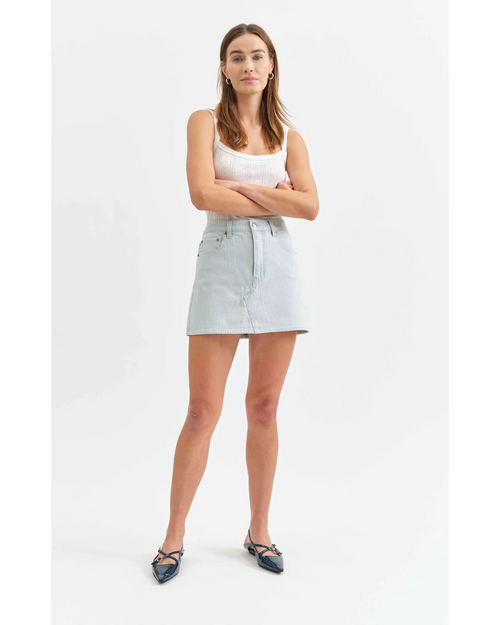 Malibu Mini Skirt Blue Bell Stripe