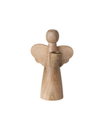 Mango Wood Angel Taper Holder