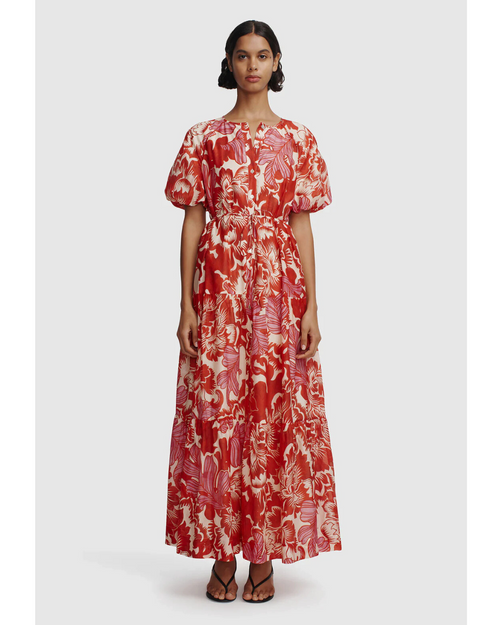 Margiela Maxi Dress Scarlet Garden