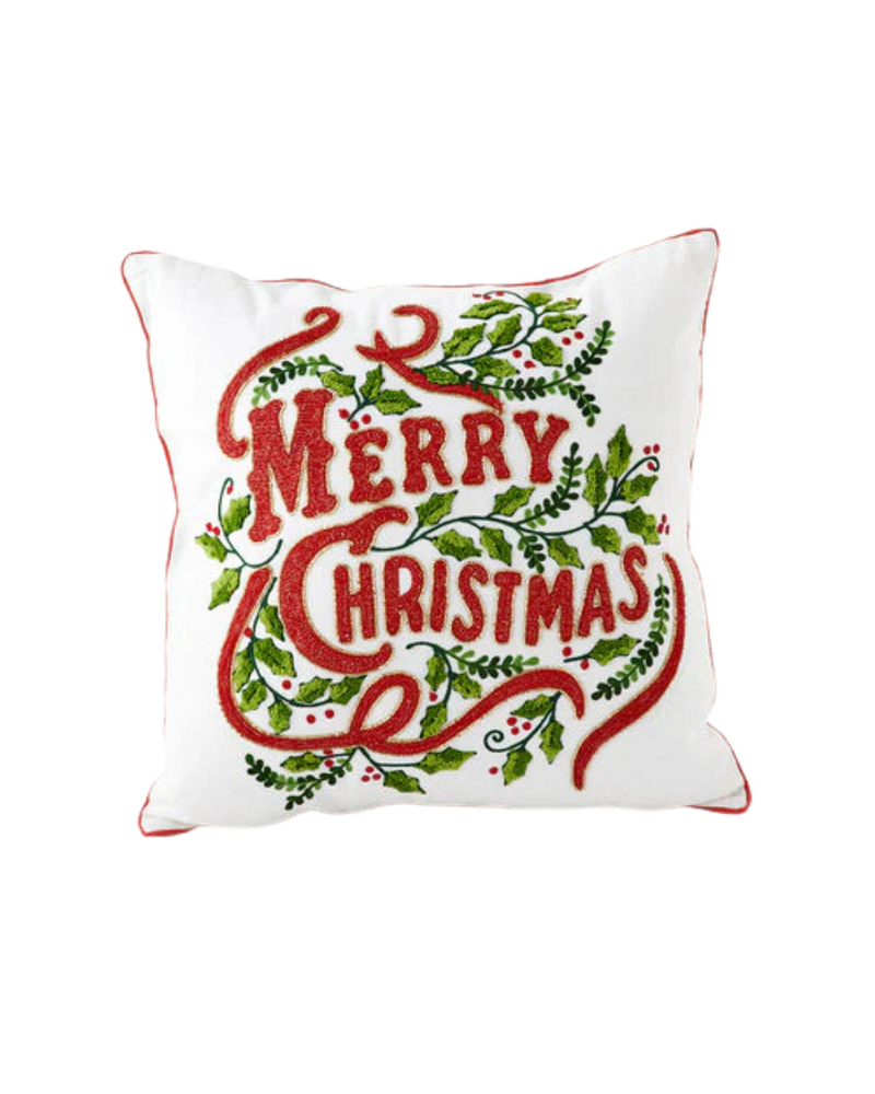 Merry Christmas Pillow 18x18