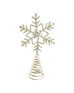 Metal And Glass Snowflake Tree Topper