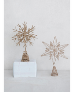 Metal And Mica Star Tree Topper