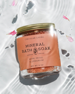 Mineral Bath Soak Rose Petal And Geranium