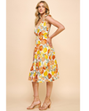 Missie Fruity Midi Dress Orange Multi