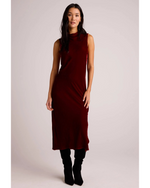 Mock Neck Velvet Halter Dress Winter Rouge