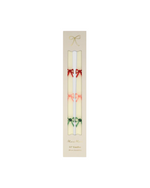 Multi Color Bow Taper Candles