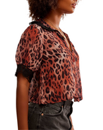 My Love Blouse Printed Leopard Combo