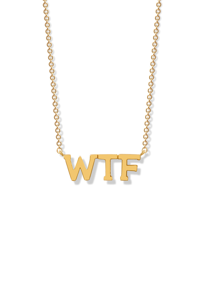 14K BG WTF Necklace