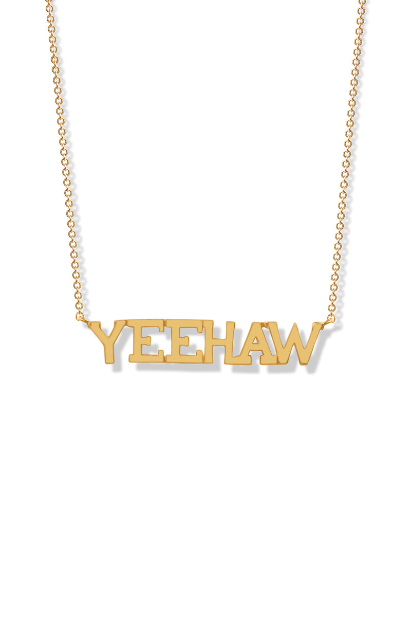 14K BG Yeehaw Necklace