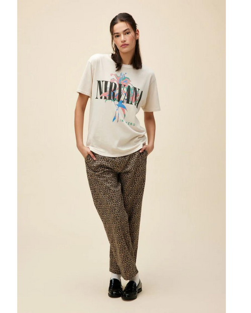 Nirvana Lilies Weekend Tee Dirty White