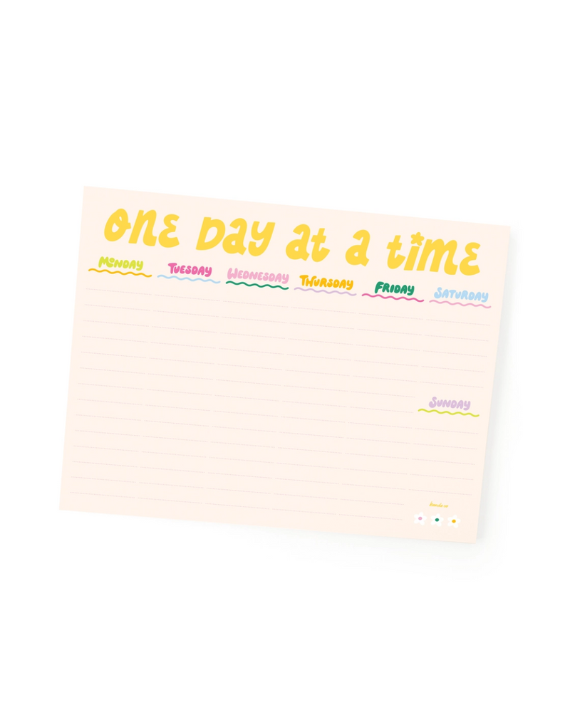 One Day At A Time Weekly Notepad