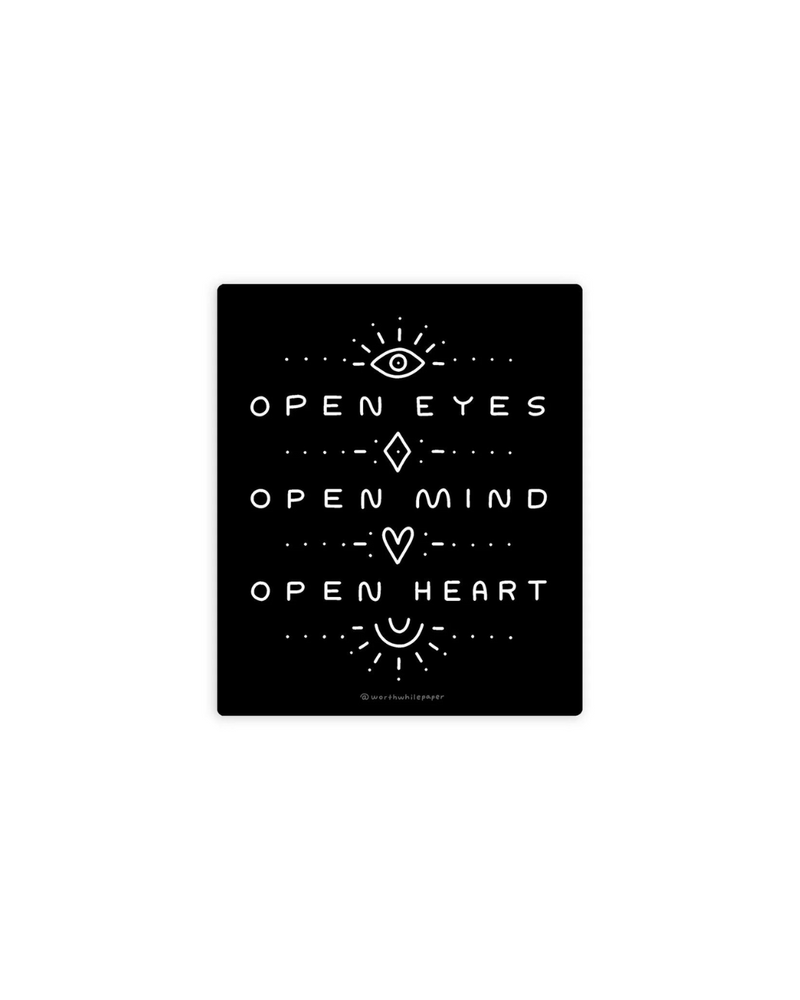 Open Eyes Die Cut Sticker