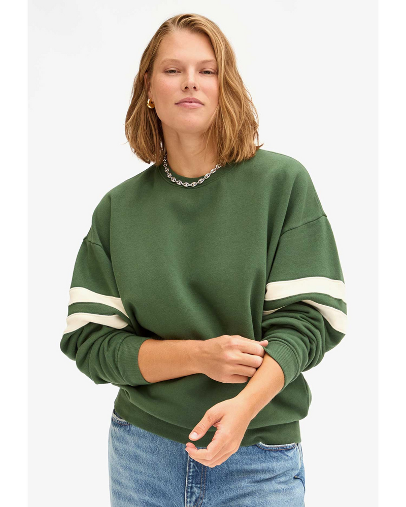 Oversized Varsity Sweatshirt Forest