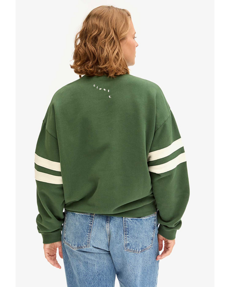 Oversized Varsity Sweatshirt Forest