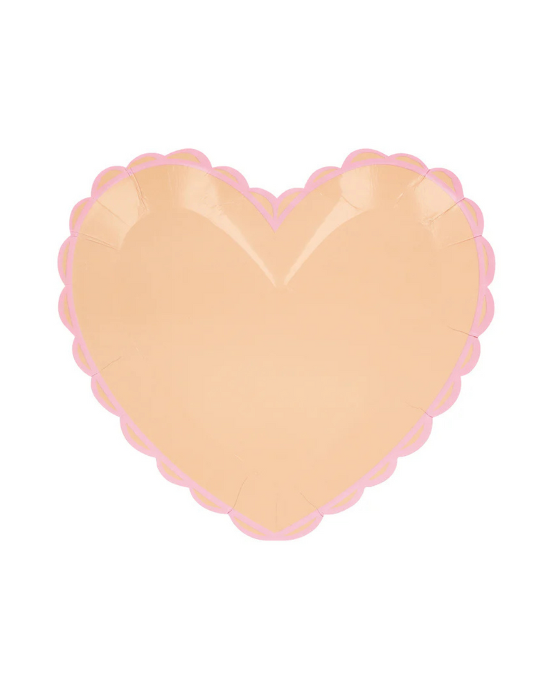 Pastel Heart Smiley Plate