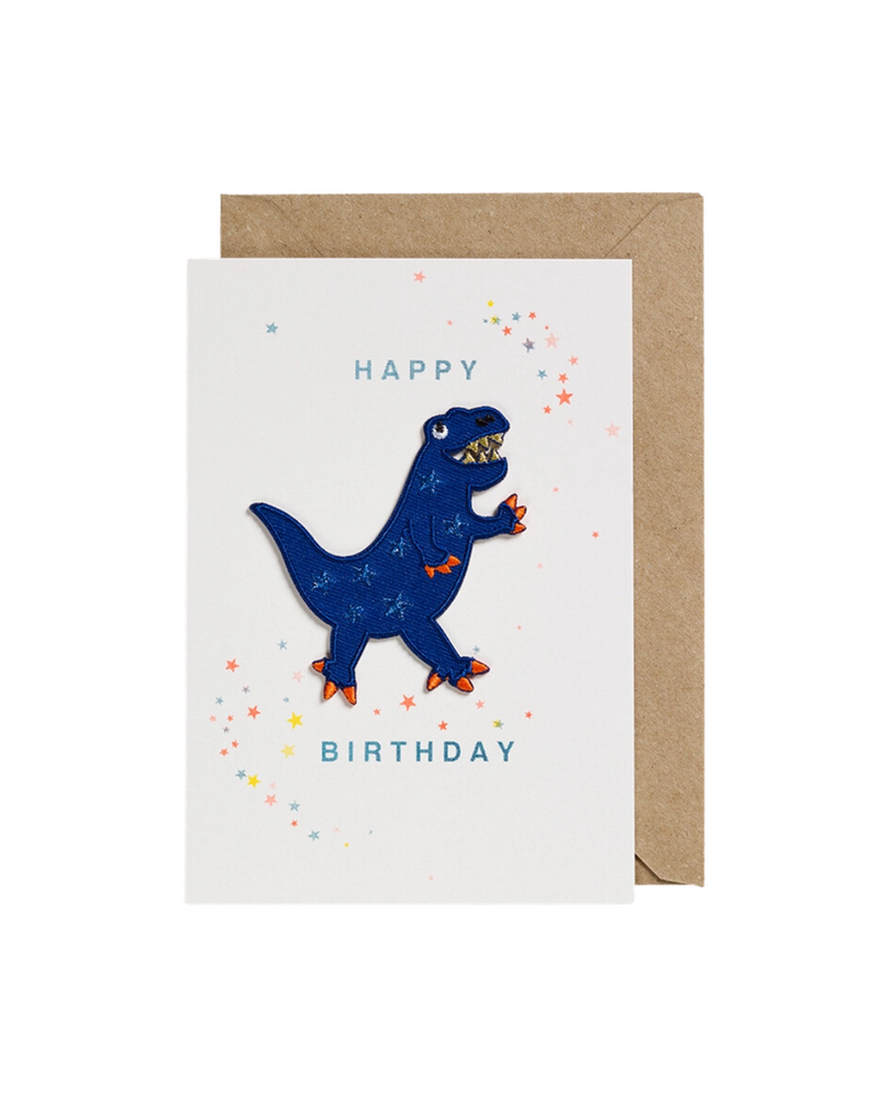 Patch Card Blue Dino