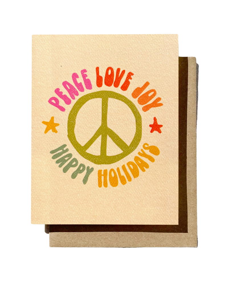 Peace Love Joy Holiday Card