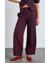 Rafe Trousers Navy And Red Stripe