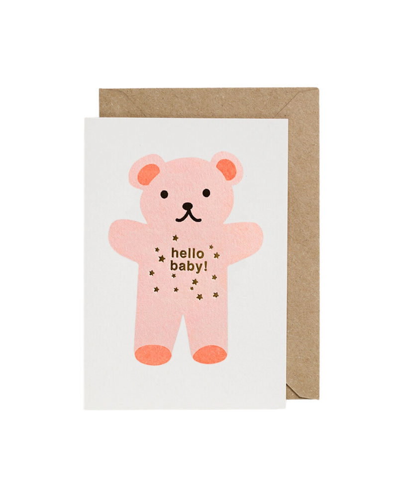 Riso Card Hello Teddy