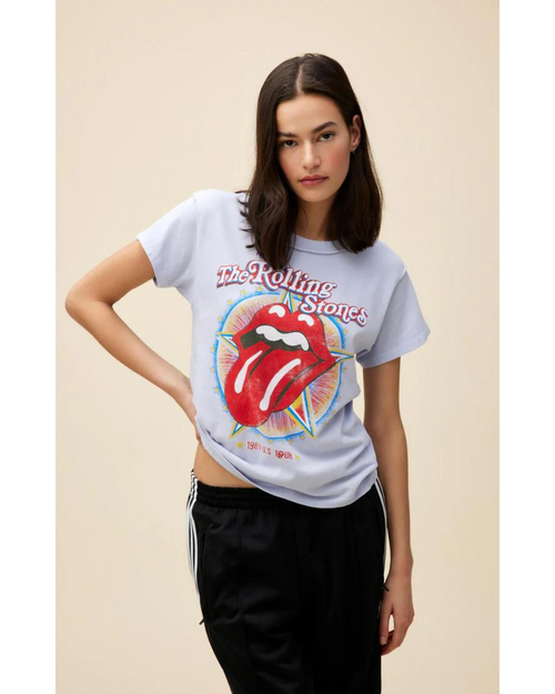 Rolling Stones 1981 US Tour Tee Lavender Sky