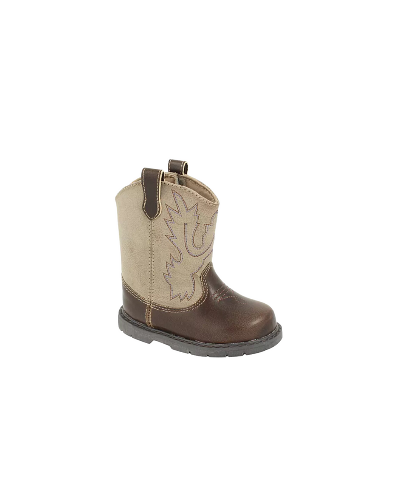 Round Cowboy Boot Brown