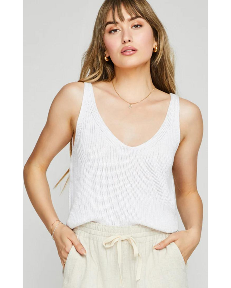 Sadie Sweater Tank White