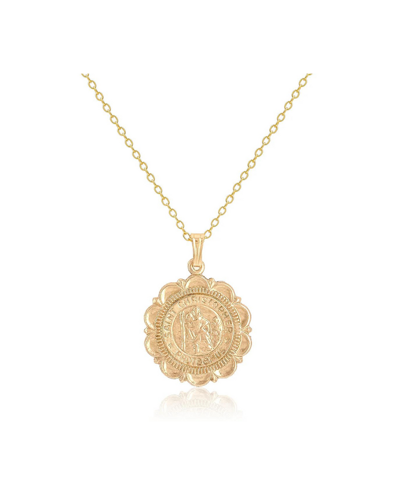 Saint Christopher Coin Necklace