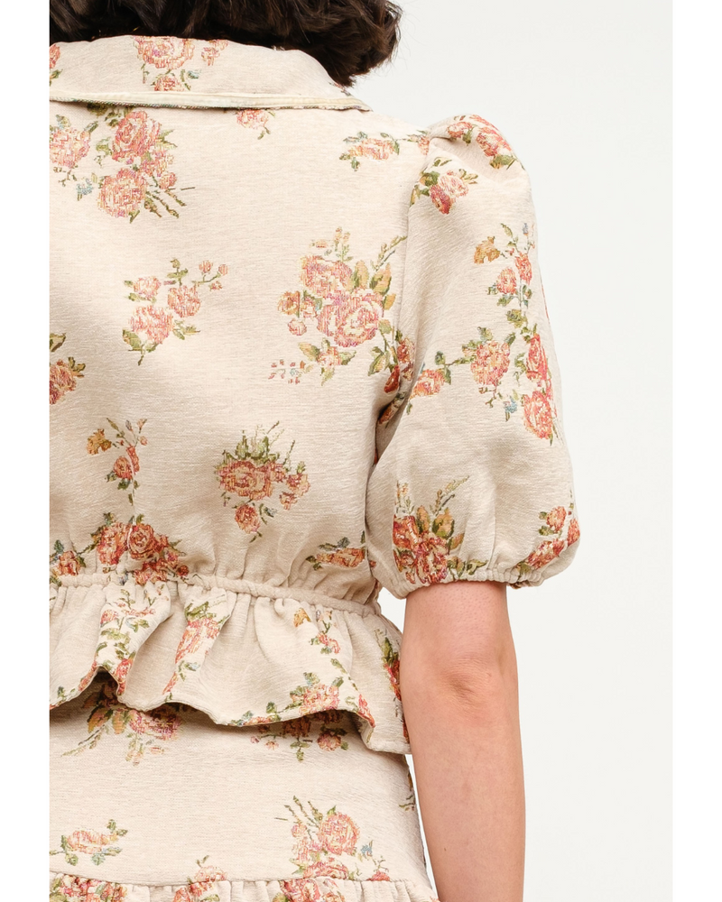 Savon Floral Blouse Ivory