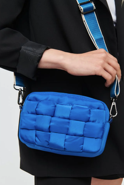 Inspiration Woven Nylon Crossbody Cobalt