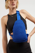 Beyond The Horizon Neoprene Sling Bag Cobalt