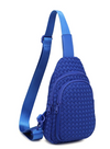 Beyond The Horizon Neoprene Sling Bag Cobalt