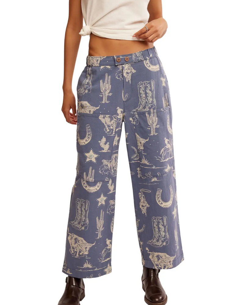 Seaside Pull On Pant Indigo Combo