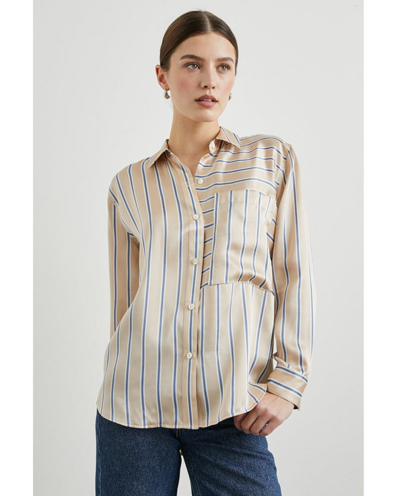 Spencer Shirt Sandstone Stripe