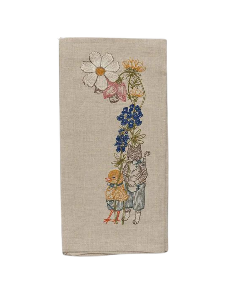 Spring Parade Bluebonnet Tea Towel