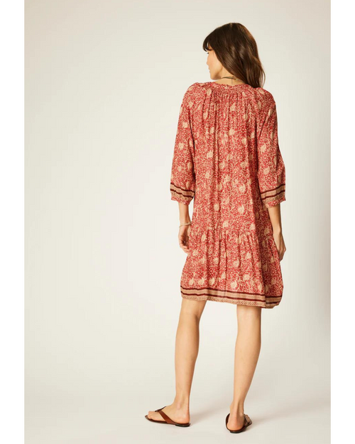 Stevie Dress Water Lily Terracotta