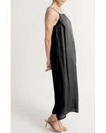 Strappy Cupro Maxi Black