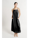 Strappy Cupro Maxi Black