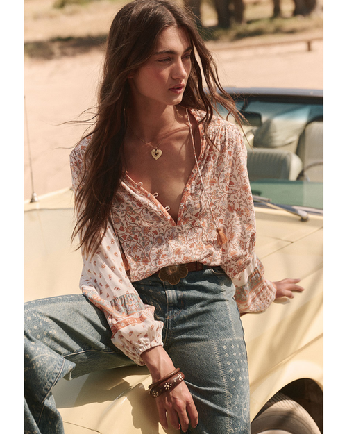 Sunshine Bandit Blouse Desert Sage